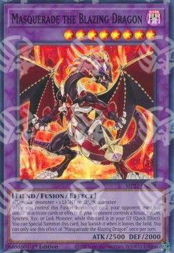 Masquerade il Drago Fiammeggiante - Tin delle Divinità del Faraone 2022 (Super Rare) [MP22-208]