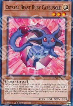 Bestia Cristallo Carbuncle Rubino - Structure Deck: Legend of the Crystal Beasts (Common) [SDCB-001]