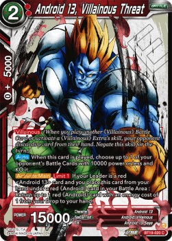Android 13, Villainous Threat - Fighter's Ambition (Common) [BT19-020]