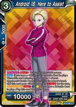 Android 18, Here to Assist - Fighter's Ambition (Common) [BT19-062]