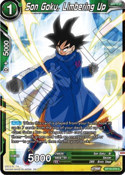 Son Goku, Limbering Up - Fighter's Ambition (Common) [BT19-079]