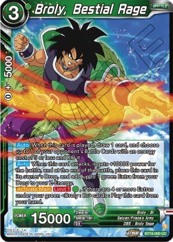 Broly, Bestial Rage - Fighter's Ambition (Uncommon) [BT19-090]