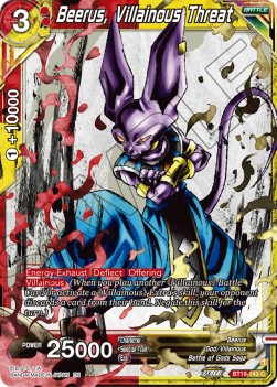 Beerus, Villainous Threat - Fighter's Ambition (Common) [BT19-143]