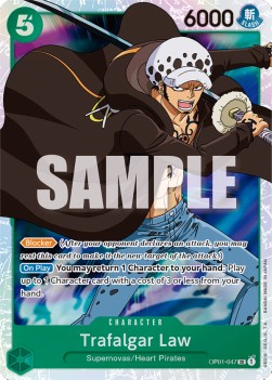 Trafalgar Law (OP01-047) - Romance Dawn (Super Rare) [OP01-047]