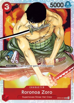 Roronoa Zoro (ST01-013) - Starter Deck: Straw Hat Crew (Super Rare) [ST01-013]