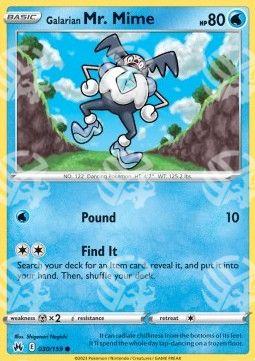 Galarian Mr. Mime - Zenit Regale (Common) [CRZ-030]
