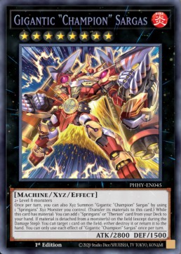 Gigantesco "Campione" Sargas - Photon Hypernova (Secret Rare) [PHHY-045]