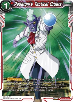 Paparoni´s Tactical Orders - Power Absorbed (Common) [BT20-022]