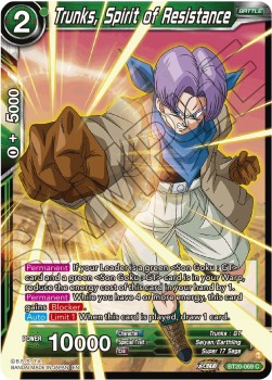 Trunks, Spirit of Resistance - Power Absorbed (Common) [BT20-069]