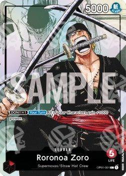 Roronoa Zoro (OP01-001) - Premium Bandai Products (Leader) [PB-XX-001]