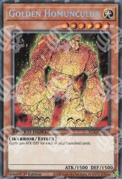 Homunculus Dorato - Speed Duel GX: Duelists of Shadows (Secret Rare) [SGX3-F02]