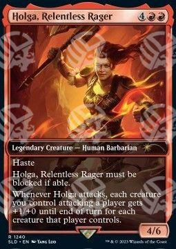 Holga, Relentless Rager - Secret Lair Drop Series: Secret Lair x Dungeons & Dragons: Honor Among Thieves (Rare) [SLDHAT-1240]