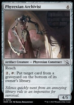 Archivista di Phyrexia - L’Avanzata delle Macchine (Common) [MOM-262]