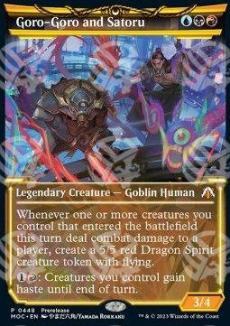 Goro-Goro and Satoru - Commander: L’Avanzata delle Macchine: Extras (Mythic) [XMOC-448]