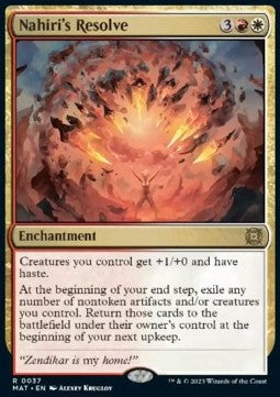 Nahiri's Resolve - Marcia delle Macchine: Le conseguenze (Rare) [MAT-37]