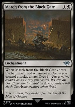 Avanzata dal Cancello Nero - Il Signore degli Anelli: Racconti della Terra di Mezzo (Uncommon) [LTR-94]