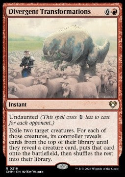 Trasformazioni Divergenti - Commander Masters (Rare) [CMM-216]