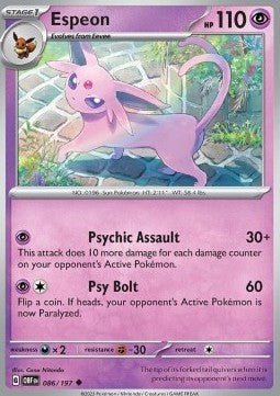 Espeon - Ossidiana Infuocata (Uncommon) [OBF-086]