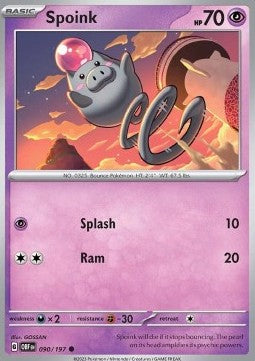 Spoink - Ossidiana Infuocata (Common) [OBF-090]