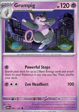 Grumpig - Ossidiana Infuocata (Uncommon) [OBF-091]