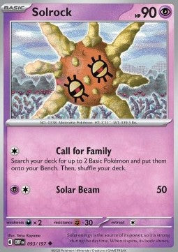 Solrock - Ossidiana Infuocata (Uncommon) [OBF-093]