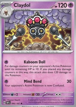 Claydol - Ossidiana Infuocata (Rare) [OBF-095]