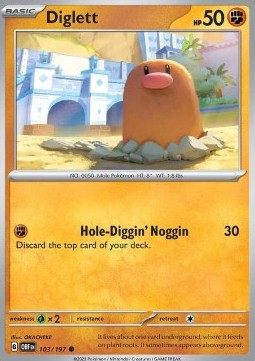 Diglett - Ossidiana Infuocata (Common) [OBF-103]