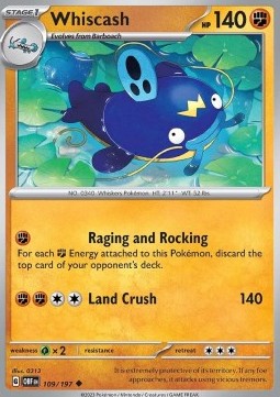 Whiscash - Ossidiana Infuocata (Uncommon) [OBF-109]