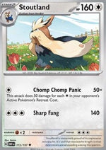 Stoutland - Ossidiana Infuocata (Uncommon) [OBF-172]