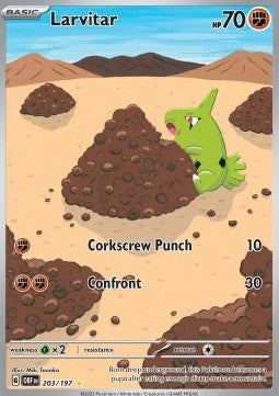 Larvitar - Ossidiana Infuocata (Illustration Rare) [OBF-203]