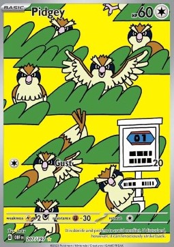 Pidgey - Ossidiana Infuocata (Illustration Rare) [OBF-207]