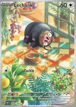 Lechonk - Ossidiana Infuocata (Illustration Rare) [OBF-209]