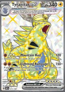 Tyranitar ex - Ossidiana Infuocata (Ultra Rare) [OBF-211]