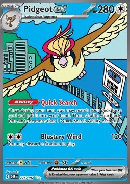 Pidgeot ex - Ossidiana Infuocata (Special Illustration Rare) [OBF-225]
