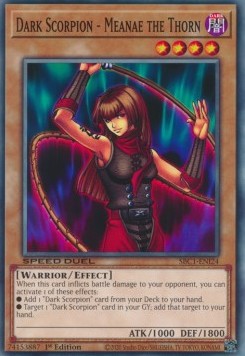 Dark Scorpion - Meanae la Spina - Speed Duel: Strade della Città dei Duelli (Common) [SBC1-I24]