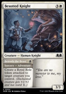 Besotted Knight // Proporsi alla Bestia - Le Terre Selvagge di Eldraine (Common) [WOE-4]