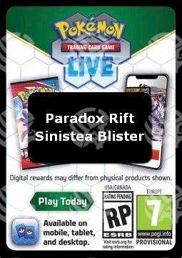 Live Code Card (Sinistea Blister) - Paradosso Temporale (Online Code Card)
