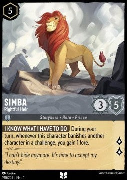 Simba - Rightful Heir - The First Chapter (Uncommon) [1TFC-190]