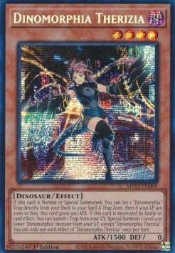 Dinomorfia Therizia - 25th Anniversary Tin: Dueling Heroes Mega Pack (Secret Rare) [MP23-009]