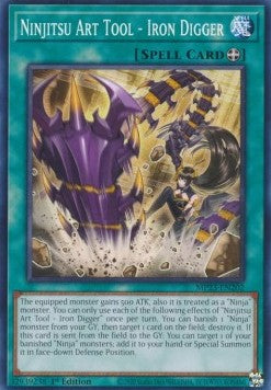 Attrezzo Arte Ninjitsu - Scavatore di Ferro - 25th Anniversary Tin: Dueling Heroes Mega Pack (Common) [MP23-202]