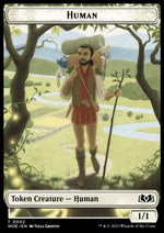 Human Token (W 1/1) // Food Token - Le Terre Selvagge di Eldraine: Extras (Token) [XWOE-T 2/13]