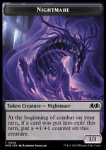 Nightmare Token (B 1/1) // Food Token - Le Terre Selvagge di Eldraine: Extras (Token) [XWOE-T 6/10]