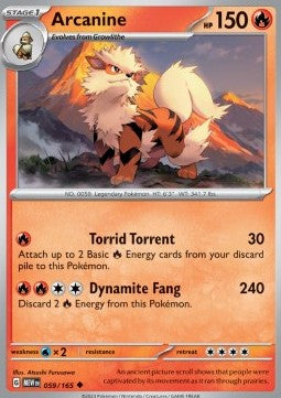 Arcanine - 151 (Uncommon) [MEW-059]