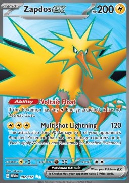Zapdos ex - 151 (Ultra Rare) [MEW-192]