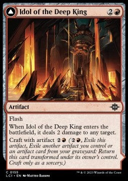 Idolo del Re Profondo // Macuahuitl del Sovrano - Le Caverne Perdute di Ixalan (Common) [LCI-155]