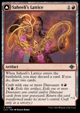 Reticolo di Saheeli // Raptor Capolavoro - Le Caverne Perdute di Ixalan (Uncommon) [LCI-164]