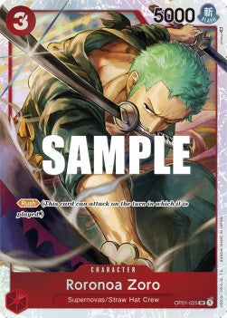 Roronoa Zoro (OP01-025) - Ultra Deck: The Three Captains (Super Rare) [ST-10-OP01-025]