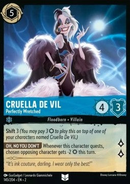 Cruella De Vil - Perfectly Wretched - Rise of the Floodborn (Uncommon) [2ROF-145]