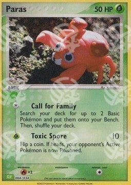 Paras - Pokémon Trading Card Game Classic: Venusaur & Lugia ex Deck (Fixed) [CLV-004]