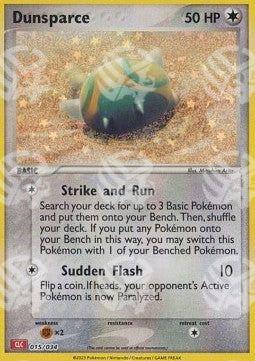 Dunsparce - Pokémon Trading Card Game Classic: Charizard & Ho-Oh ex Deck (Fixed) [CLC-015]
